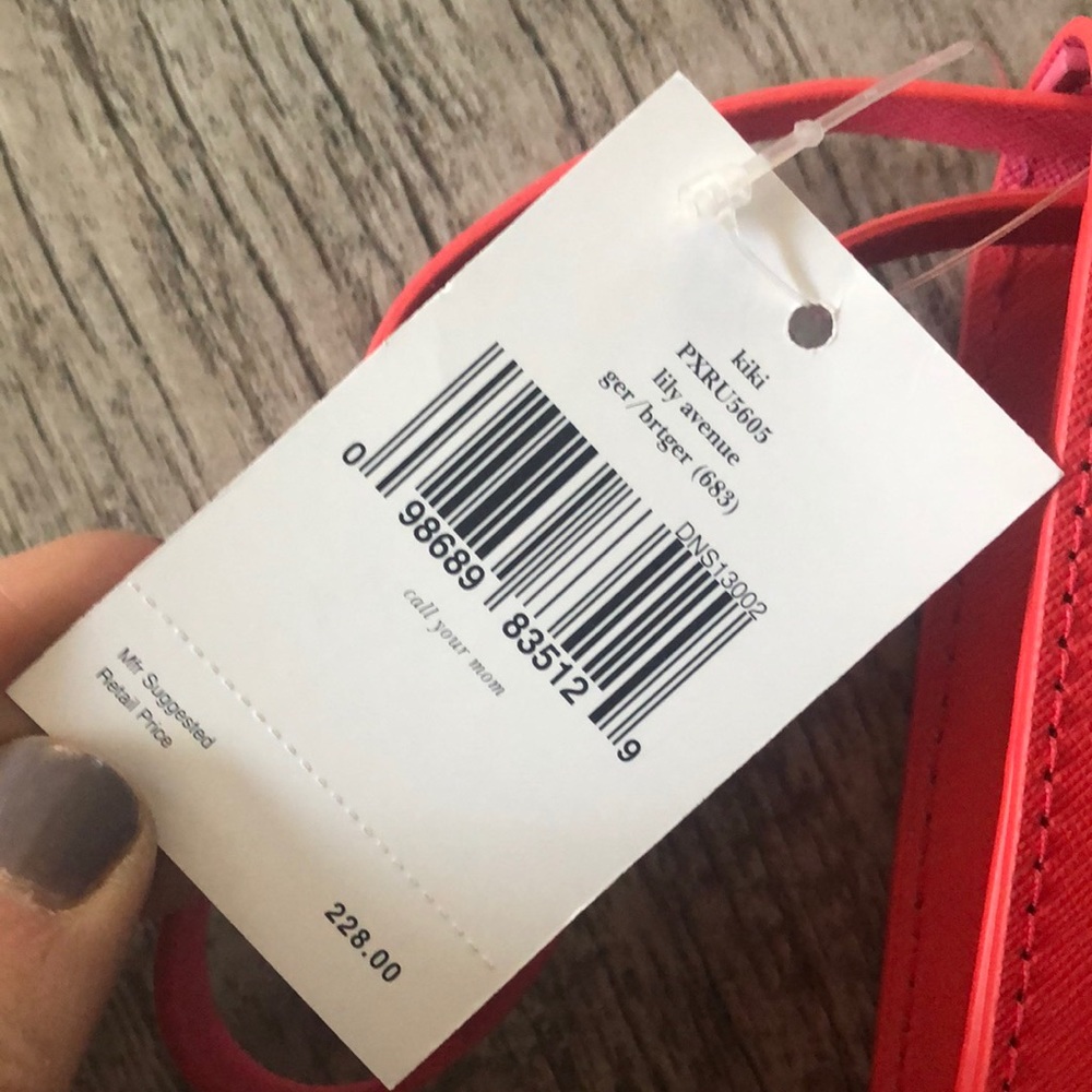 ✨NWT✨ KATE SPADE Lily Avenue Kiki Clutch Flamingo - Picture 3 of 7